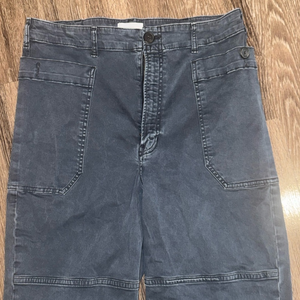 FRAME Charcoal Oversized Utility Pant Size 32 - Picture 4 of 9